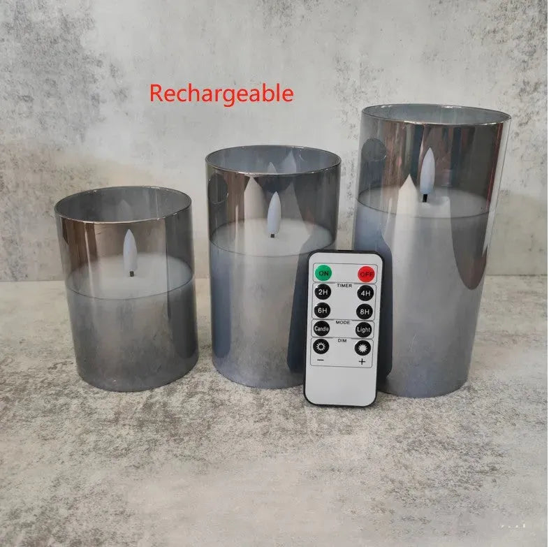 Electroplated Glass LED Electronic Candle Lights Wholesale Rechargeable - Bellarte Enchanté Electroplated Glass LED Electronic Candle Lights Wholesale Rechargeable